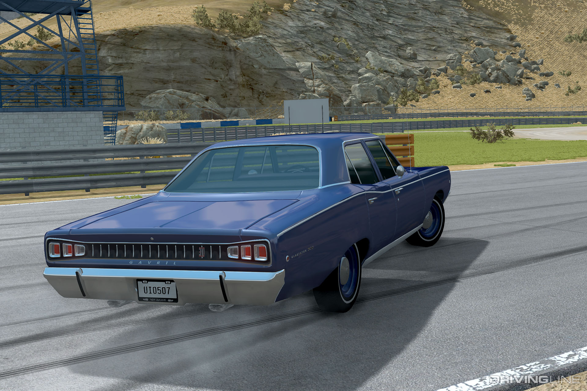 BeamNG.drive drifting muscle car