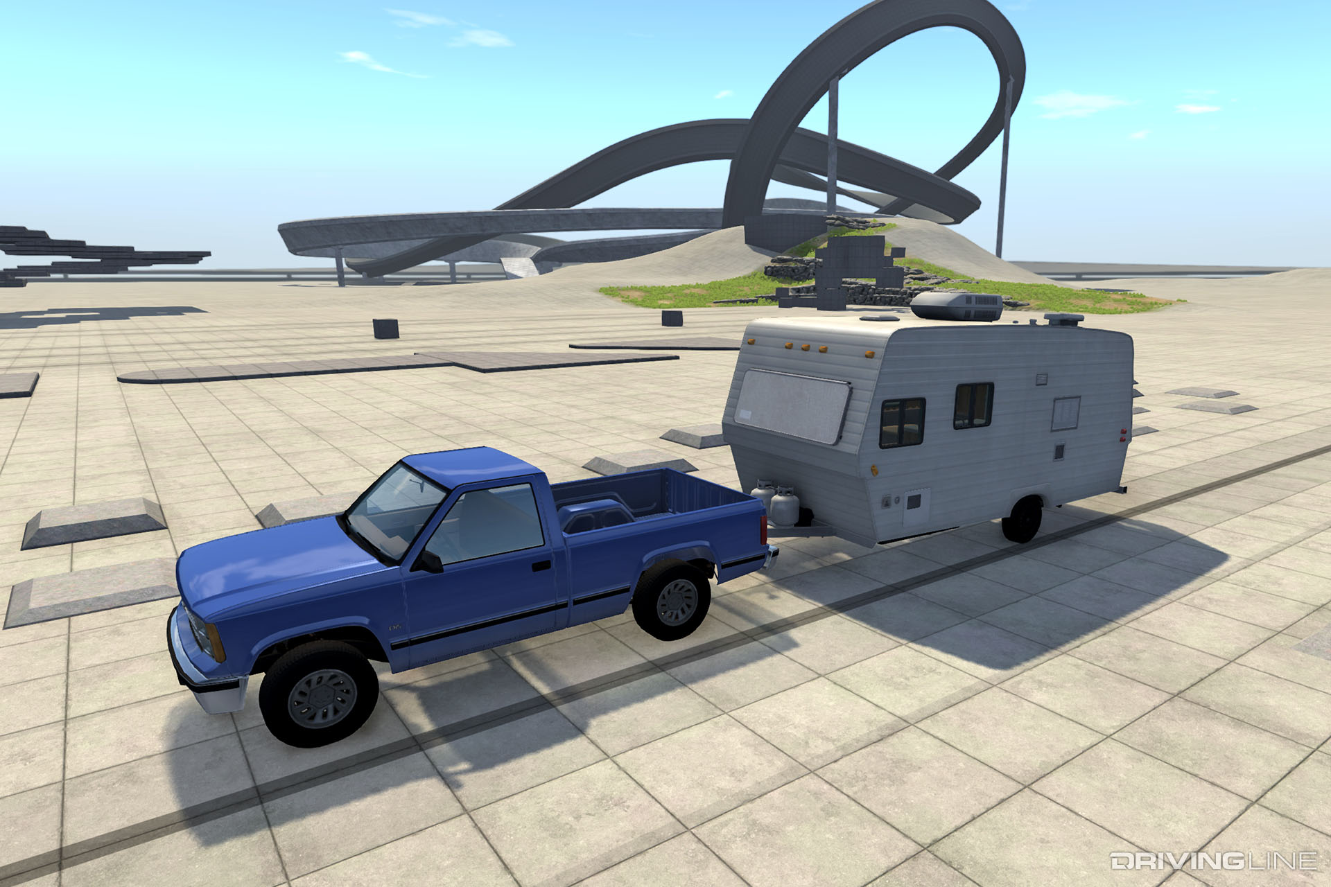 BeamNG.drive Trailer Towing Stunt
