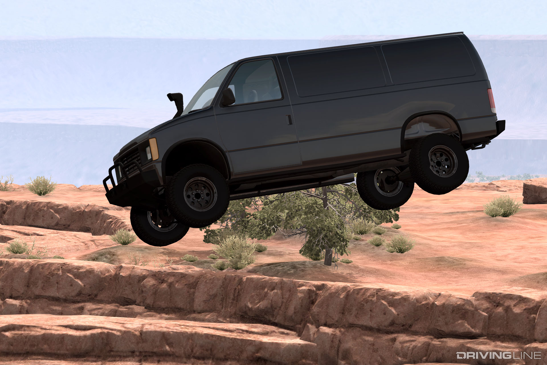 BeamNG.drive Van Canyon Jump