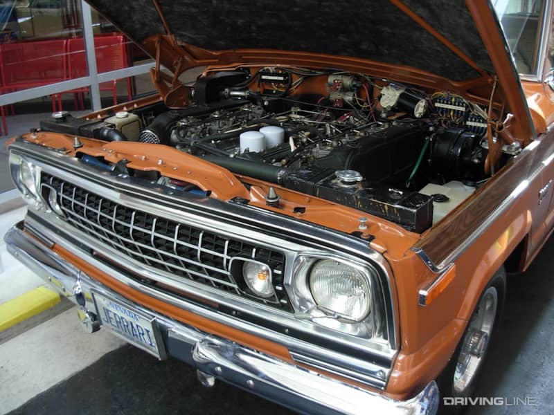 1977 Jerrari Jeep Wagoneer with a Ferrari V12.