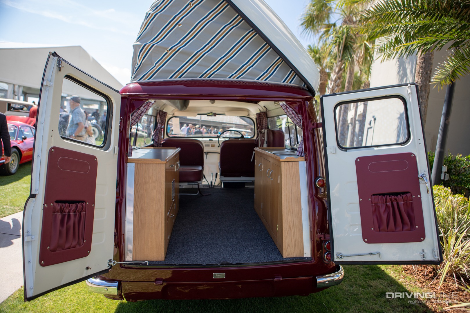 1961 Bedford CA Dormobile interior at the Amelia Island Concours