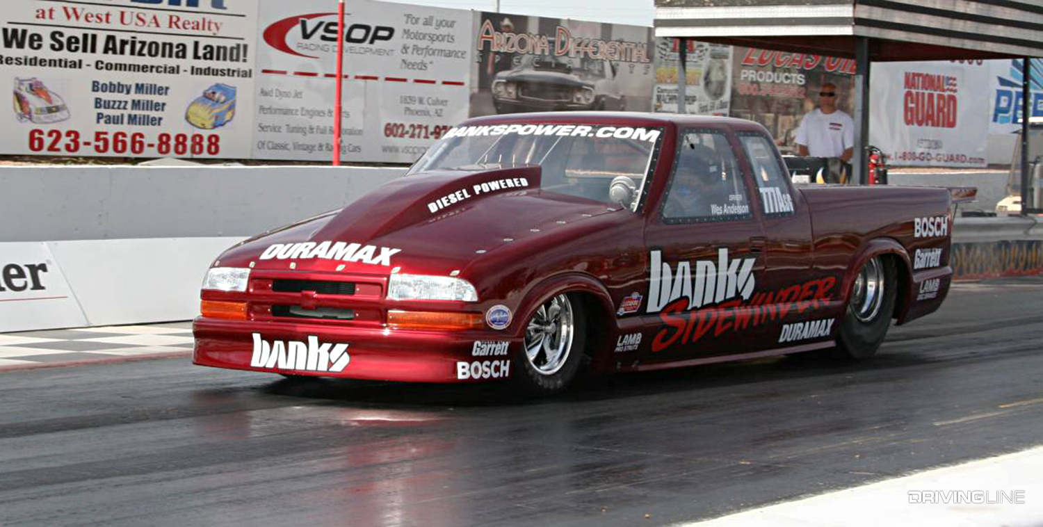 Banks Power Pro Mod Sidewinder Chevy S10 Drag Racing