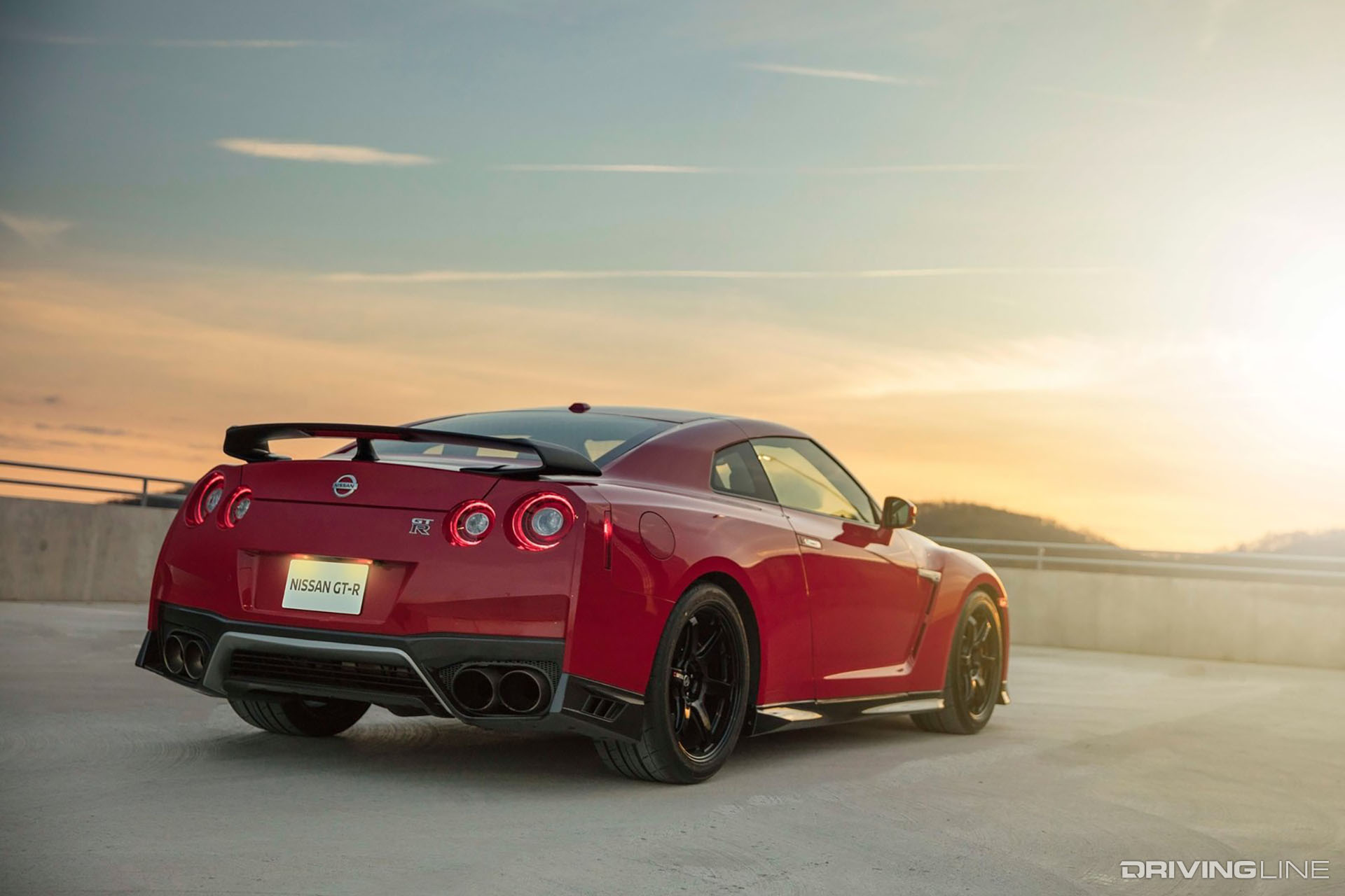 Nissan R35 GT-R Red Rear