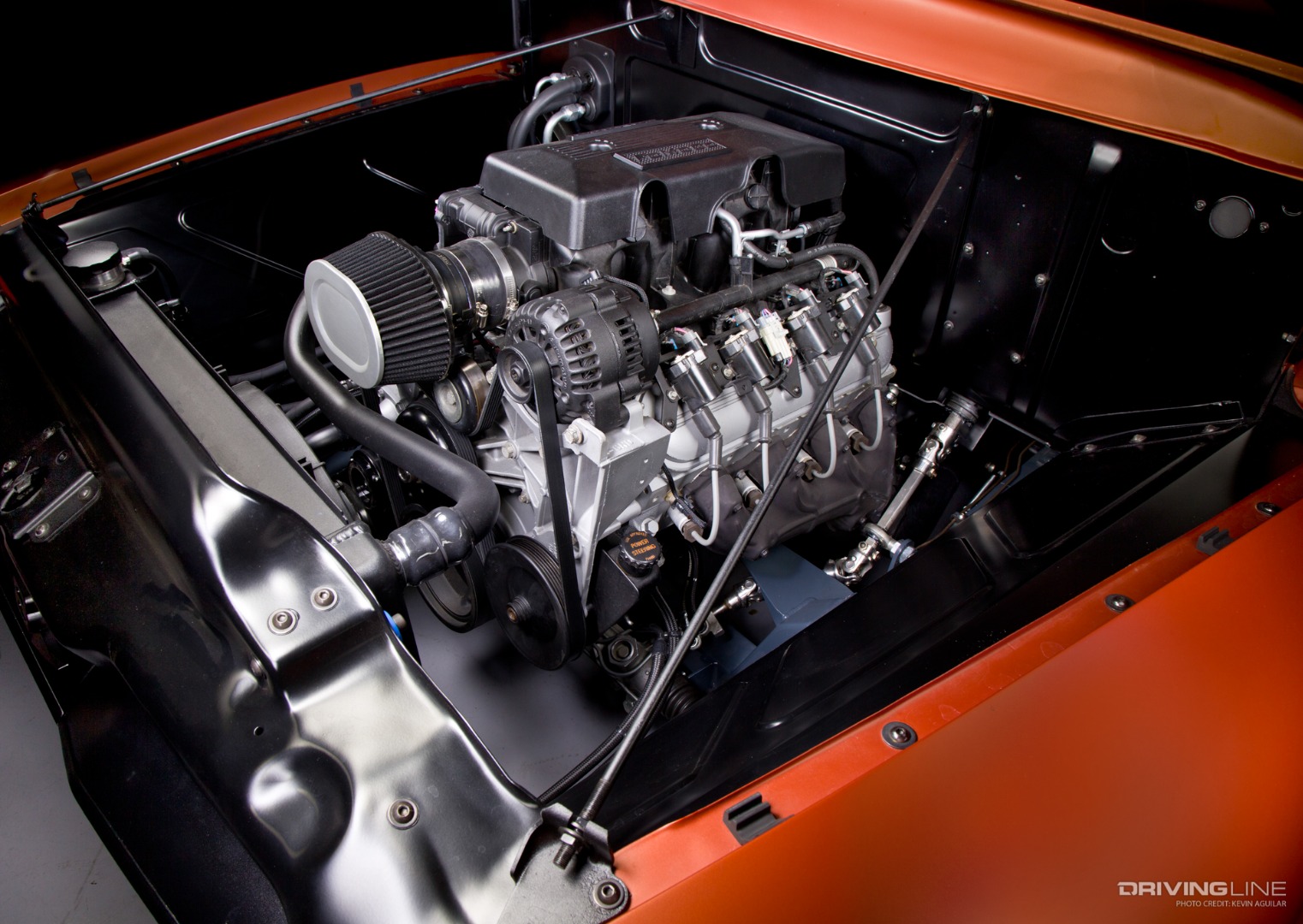 1955 Ford F-100 powered by LS 5.3L with FoMoCo Cover