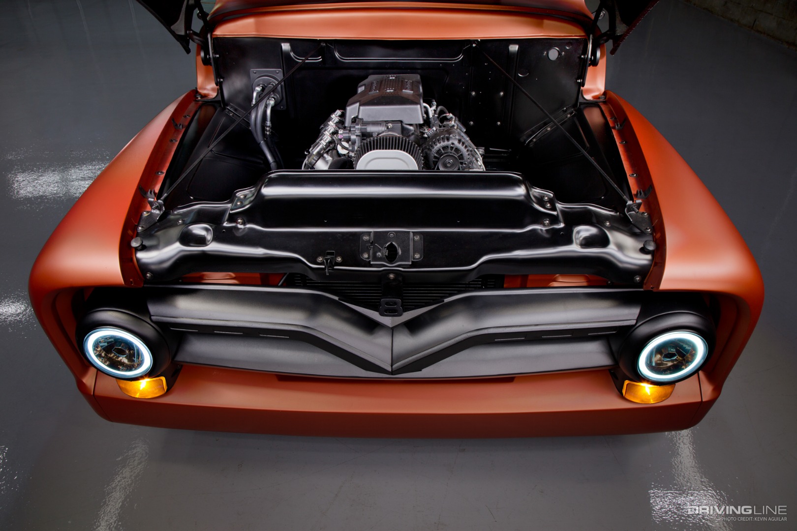 1955 Ford F-100 Engine Compartment