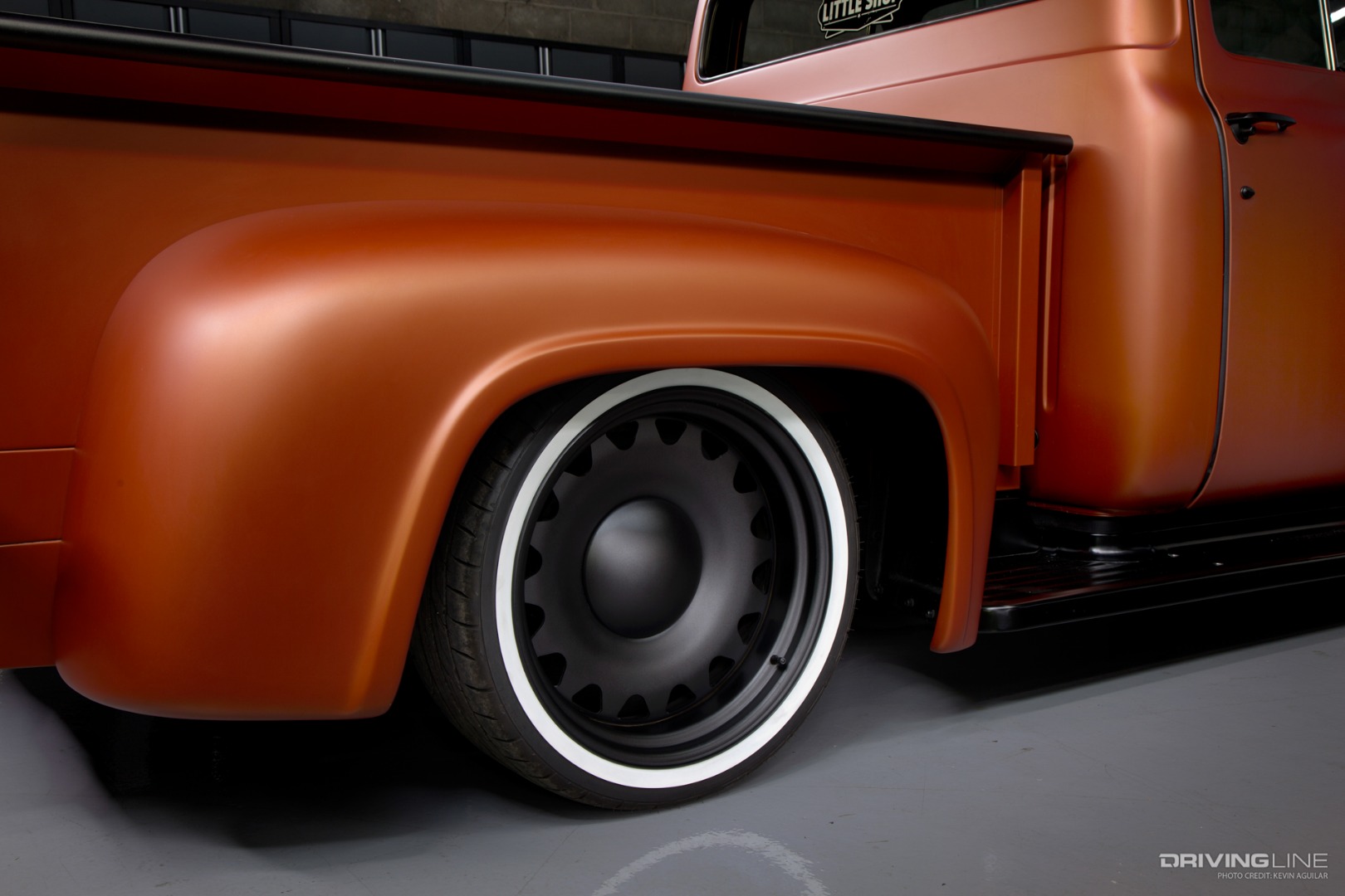 1955 Ford F-100 Nitto 265/35R20 NT555 G2 modified with white walls