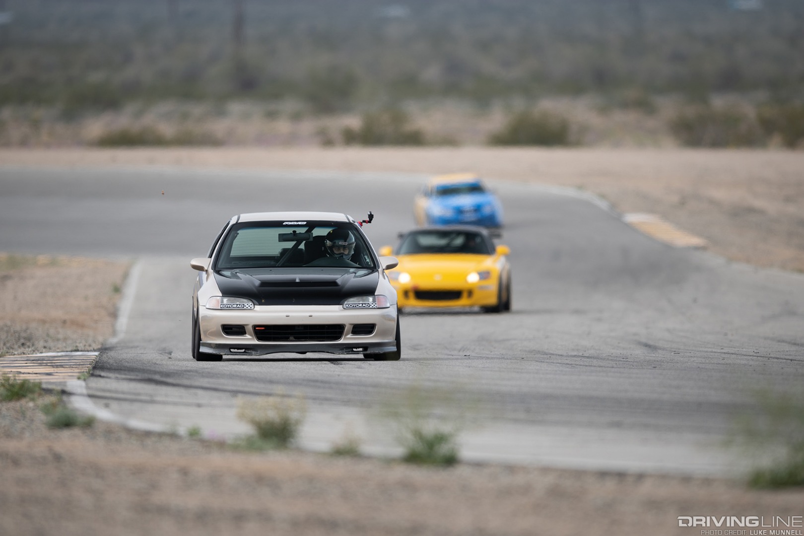 VTEC Club 2019 round 1 Chuckwalla Valley Raceway Goldy EG Honda Civic hatchback