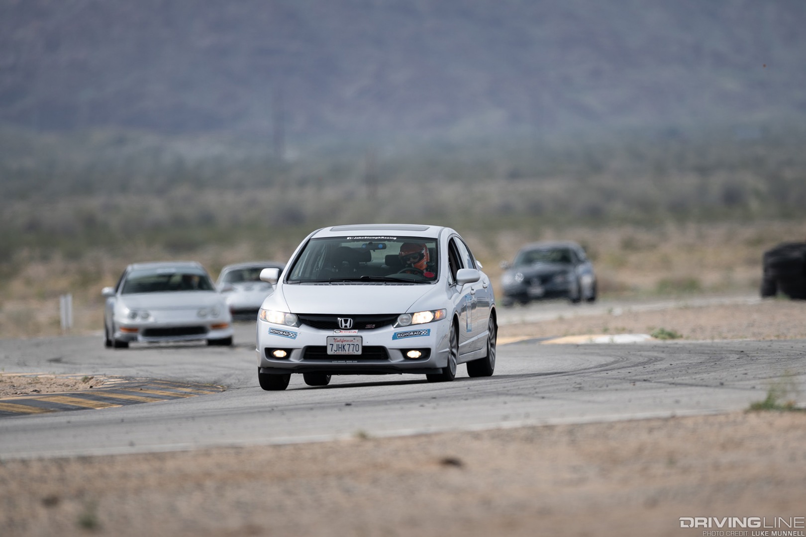 VTEC Club 2019 round 1 Chuckwalla Valley Raceway Silver Honda Civic Si