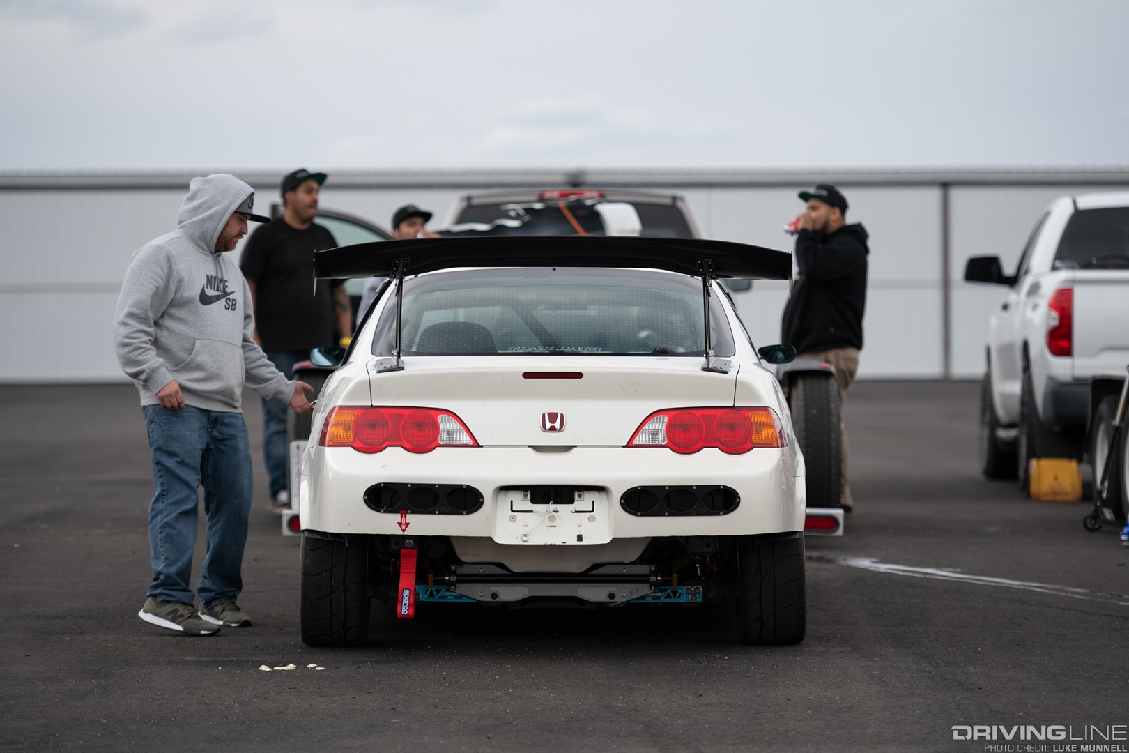 VTEC Club 2019 round 1 Chuckwalla Valley Raceway white DC5 Acura RSX