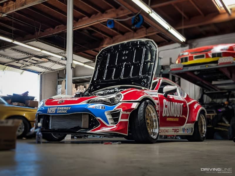 Ryan Tuerck FRS GT86 front side hood open