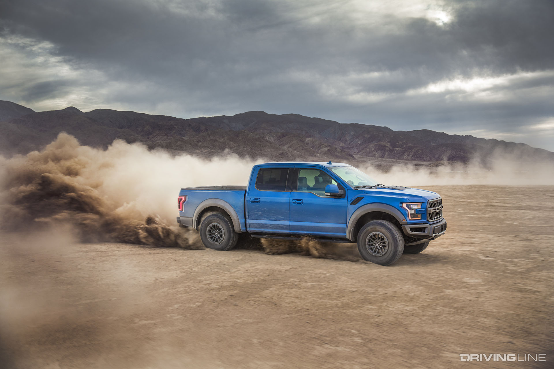 2019 Ford Raptor Blue Off-Roading