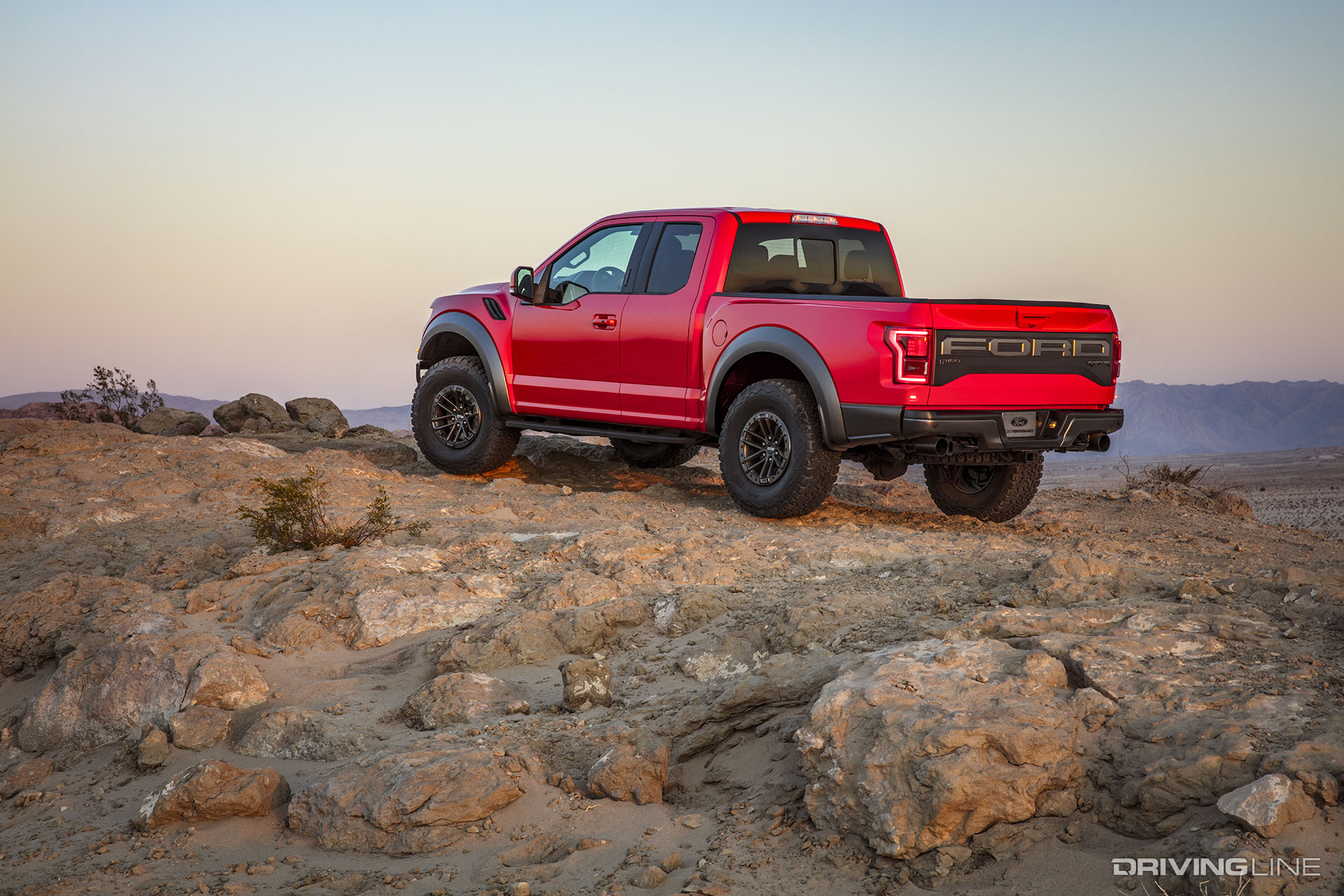 2019 Ford Raptor Red Rear View