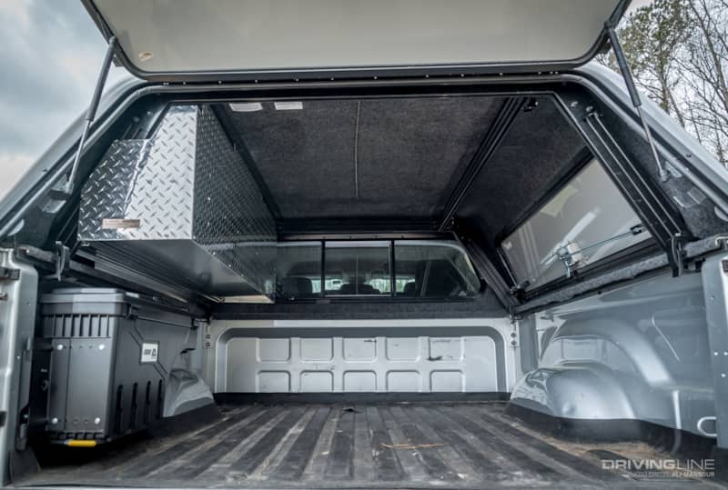 Ram 2500 With ARE CX HD Bed Cap Rear Open