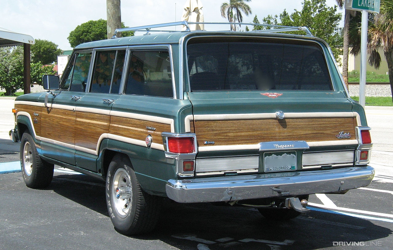 Rear of a Jeep Grand Wagoneer
