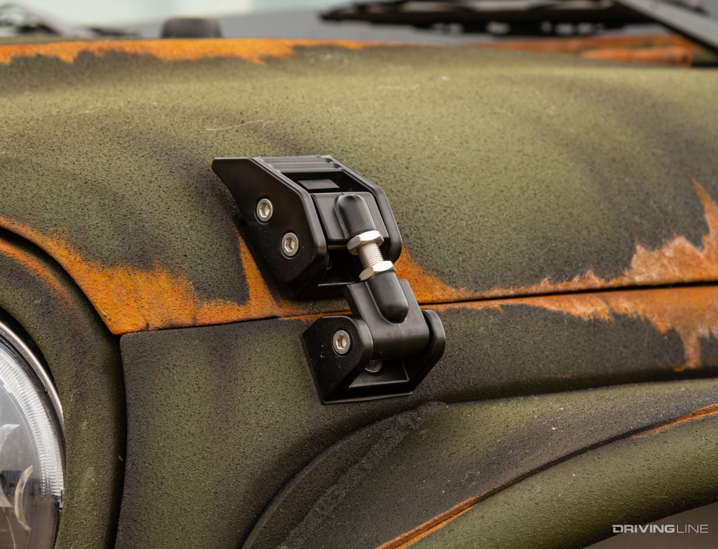 Starwood Motors Jeep JK hood latch detail