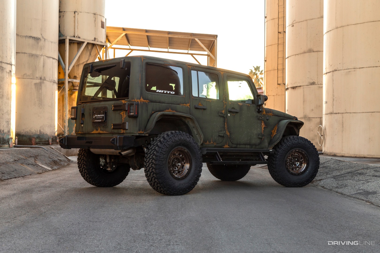 Starwood Motors Jeep JK on Nitto Trail Grappler tires rear
