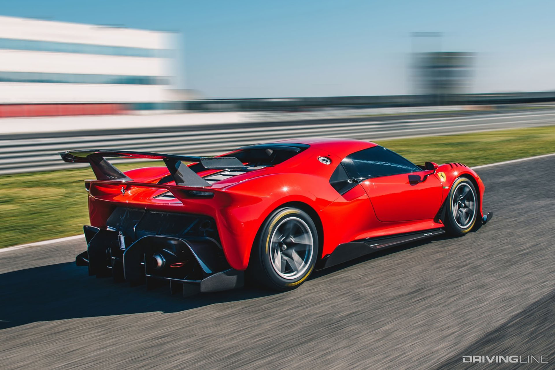 Ferrari P80/C Red Rear View Racing