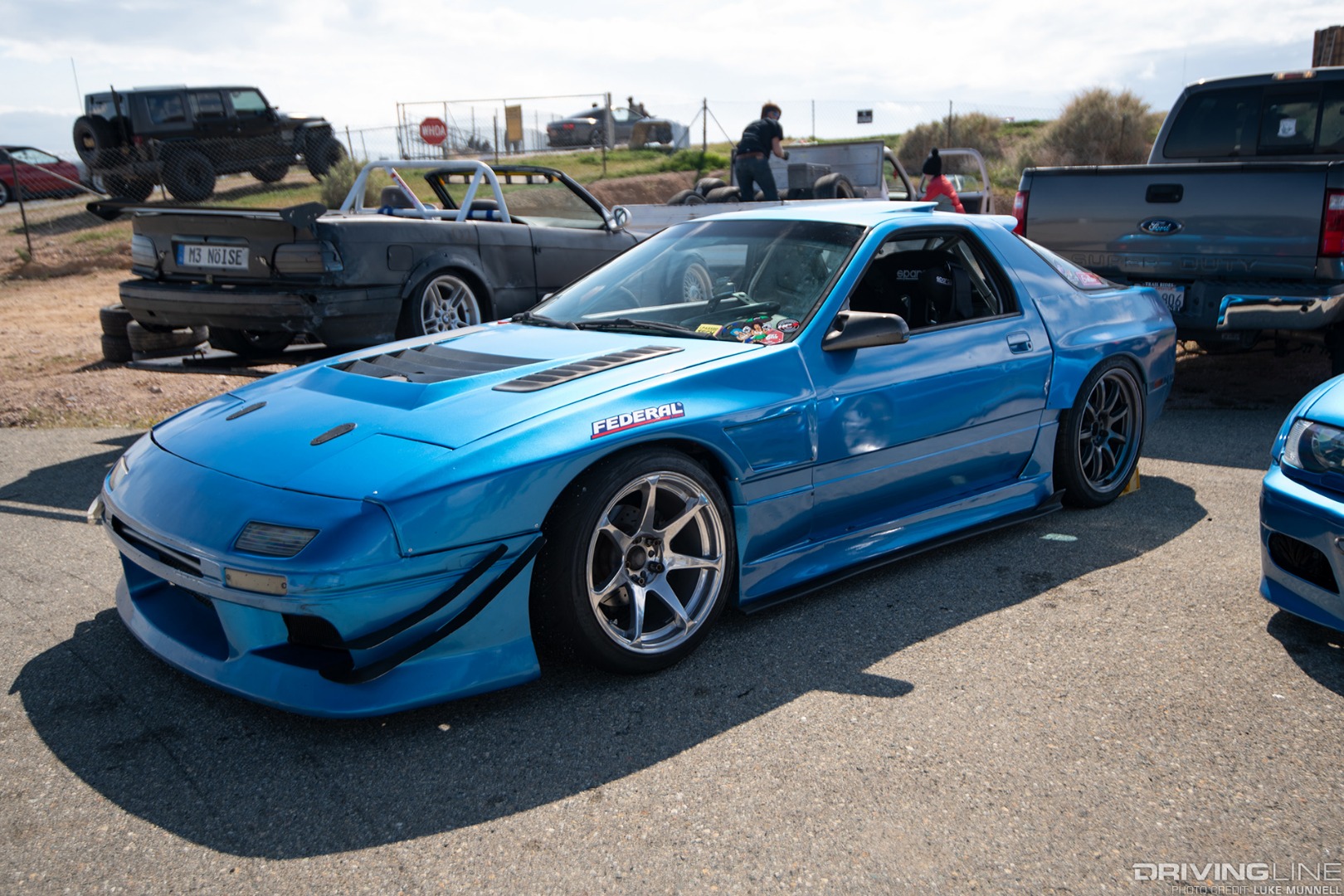 Jimmy Up Matsuri Mac Cruz blue nuisance FC3S Mazda RX-7