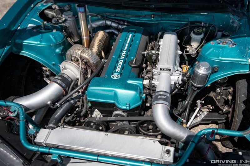 Jimmy Up Matsuri Meliton Villamor 2JZ-GTE S14 Nissan 240SX engine bay