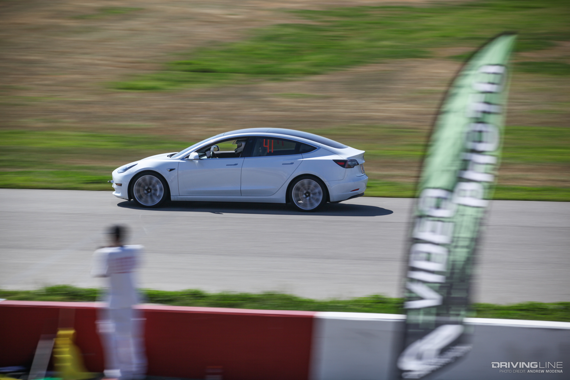 Tesla Model 3 at Buttonwillow Raceway Tesla Corsa track day