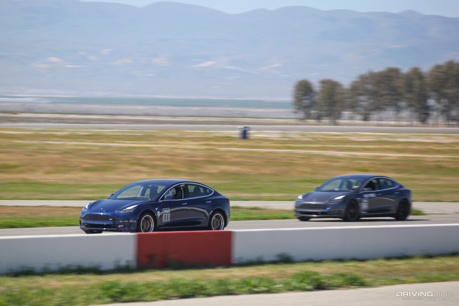 Teslas on track Tesla Corsa
