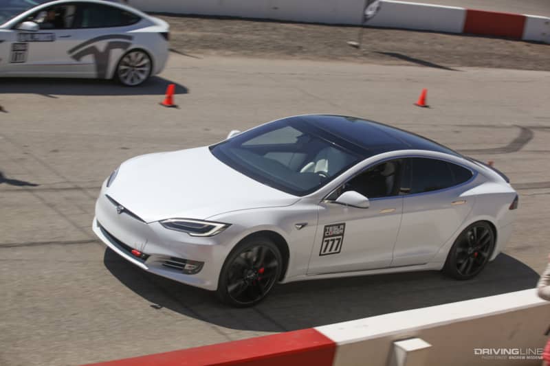 Telsa Model S track day launch