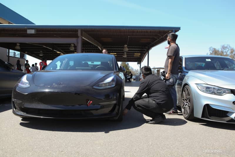 Tesla Model 3 track day tire pressure