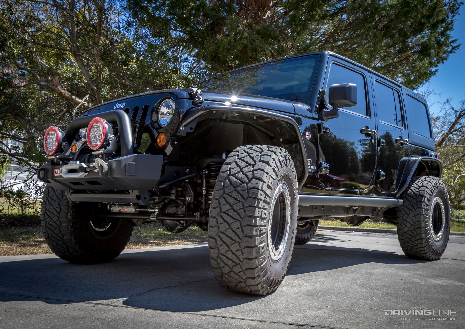 Front of 2013 Jeep Wrangler Unlimited