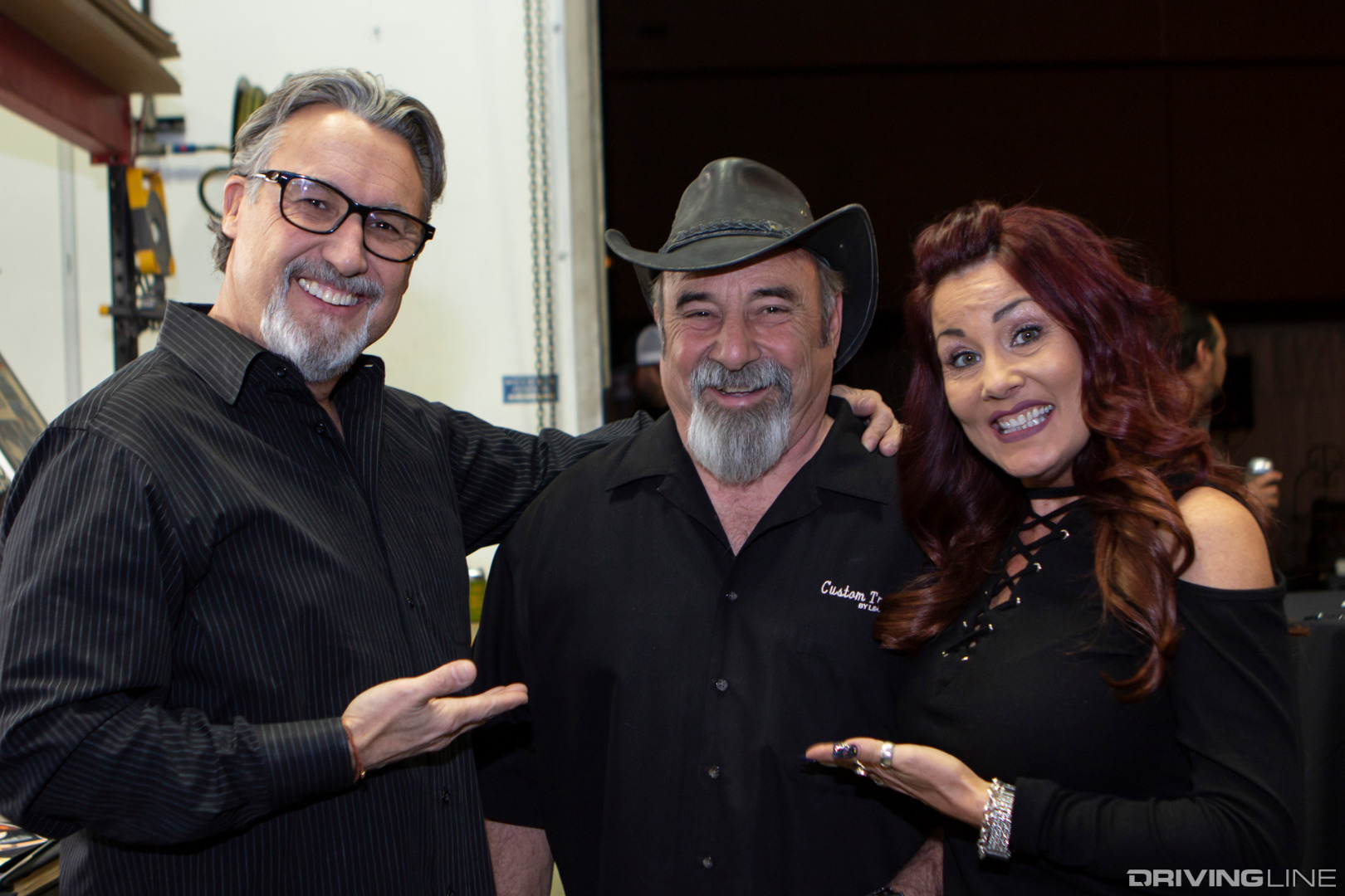 Folks congratulating Louie on his retirement from LGE-CTS Motorsports