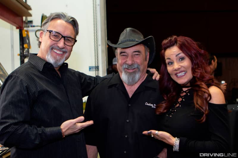 Folks congratulating Louie on his retirement from LGE-CTS Motorsports