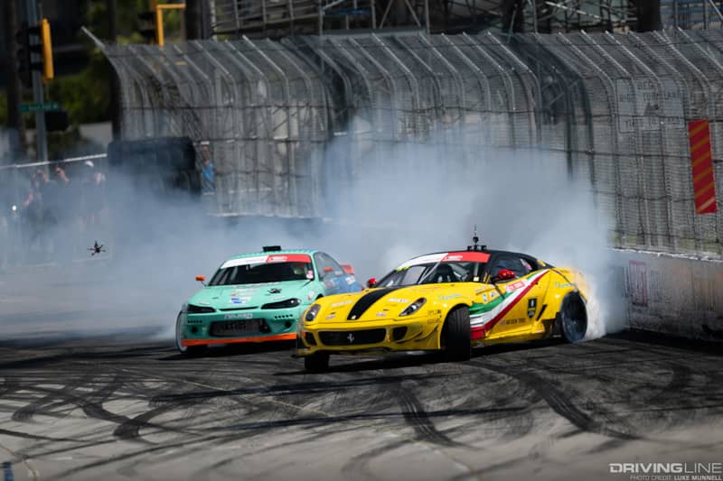 Federicco Sceriffo's Ferrari 599 drift car has seen a multitude of engine powerplant combinations. When it debuted in 2018, it featured a twin supercharger configuration under the hood
