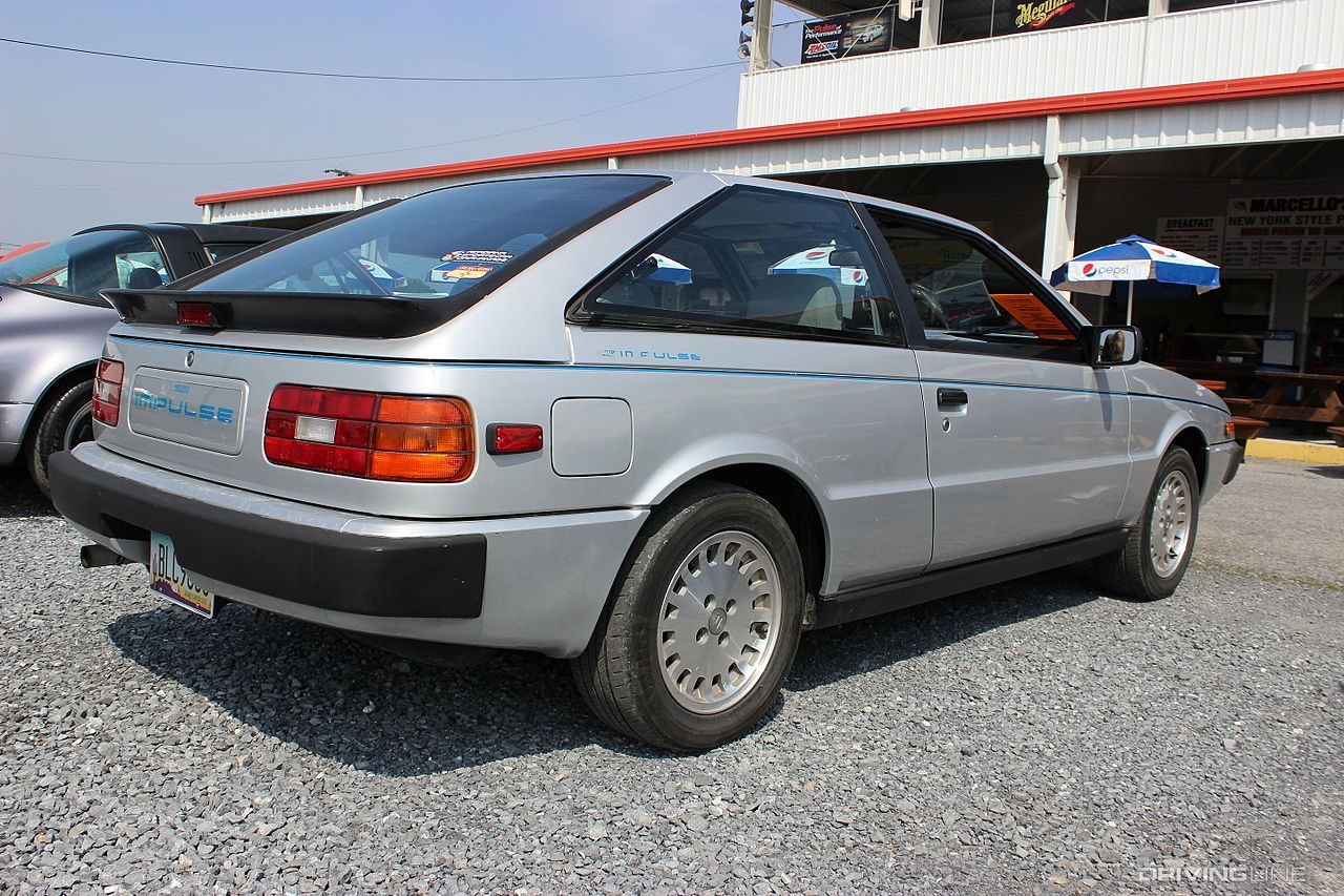 Rear of Silver Isuzu Impulse