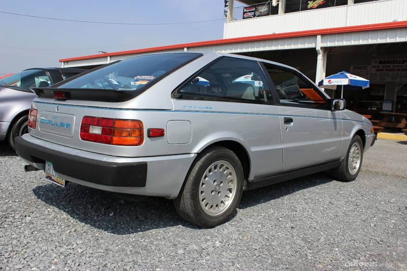 Rear of Silver Isuzu Impulse