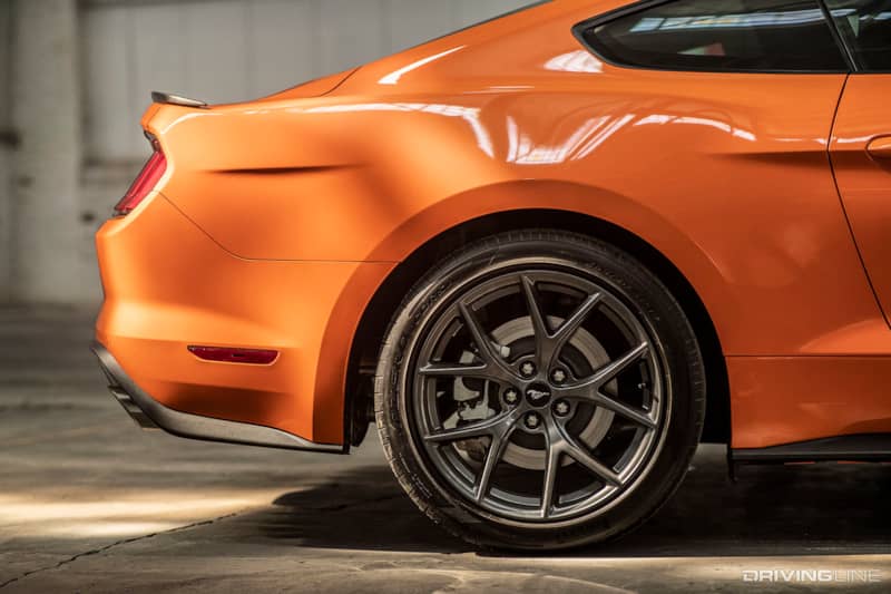 Rear Quarterpanel of 2020 Ford Mustang EcoBoost High Performance Package