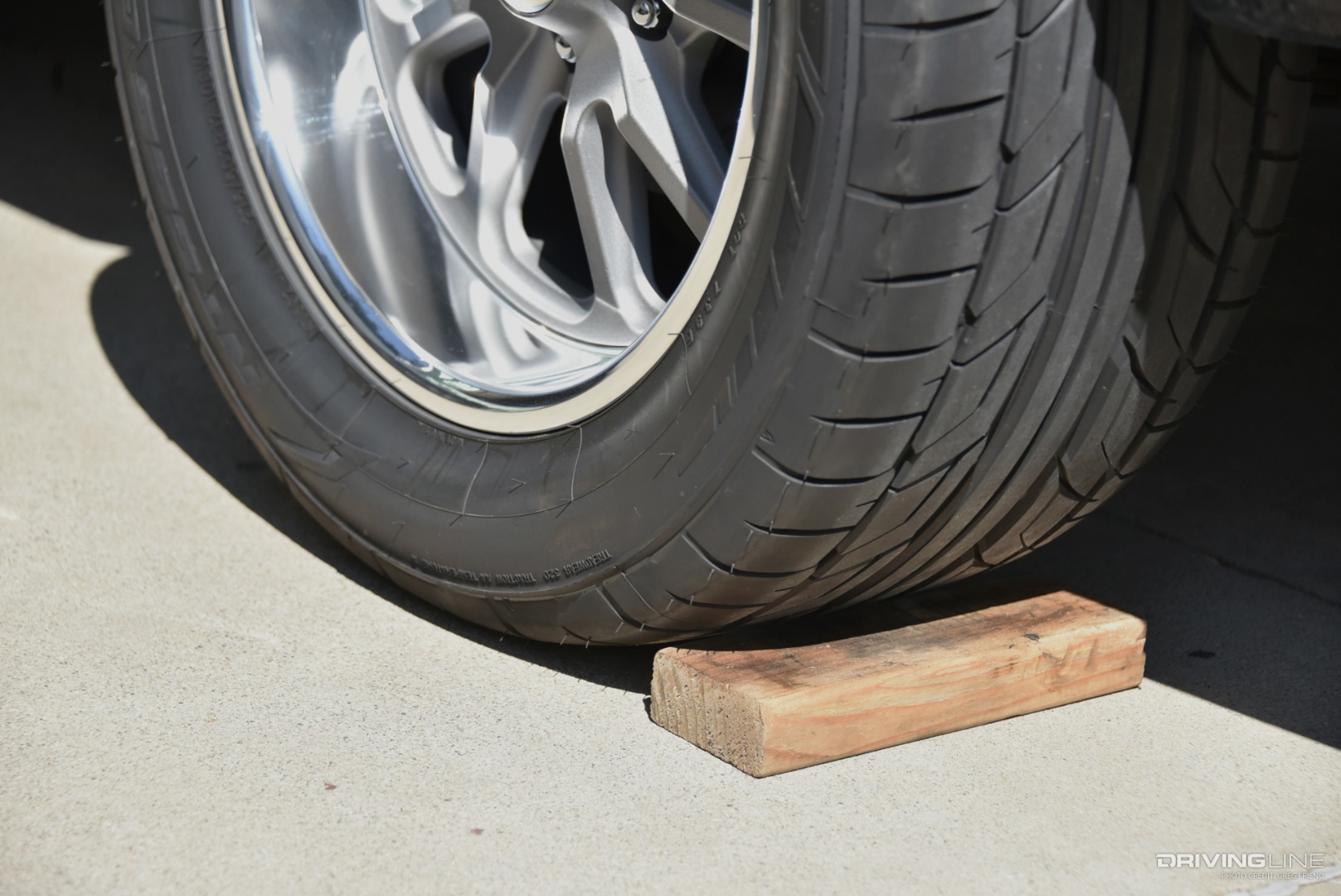 2x4 (two by four) wheel chock