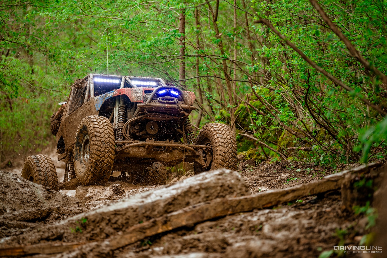 Derek West Racing in the Ultra4 Tear Down in Tennessee