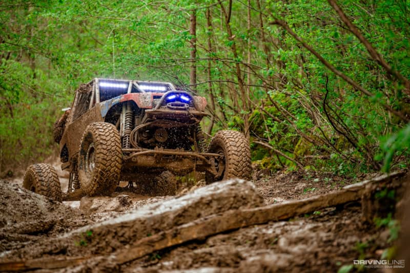 Derek West Racing in the Ultra4 Tear Down in Tennessee