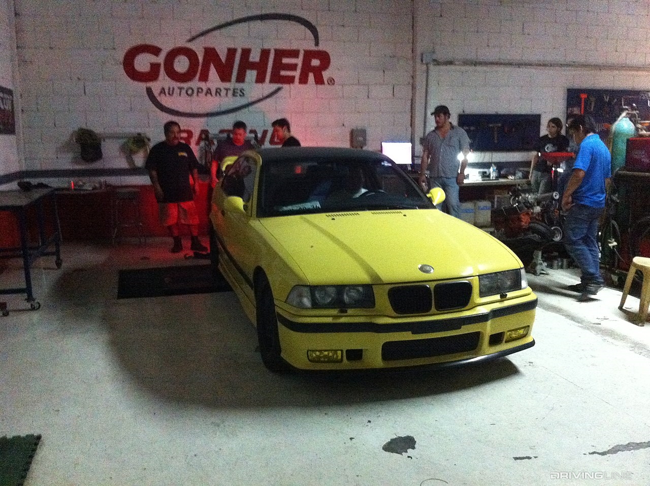 BMW M3 on dyno