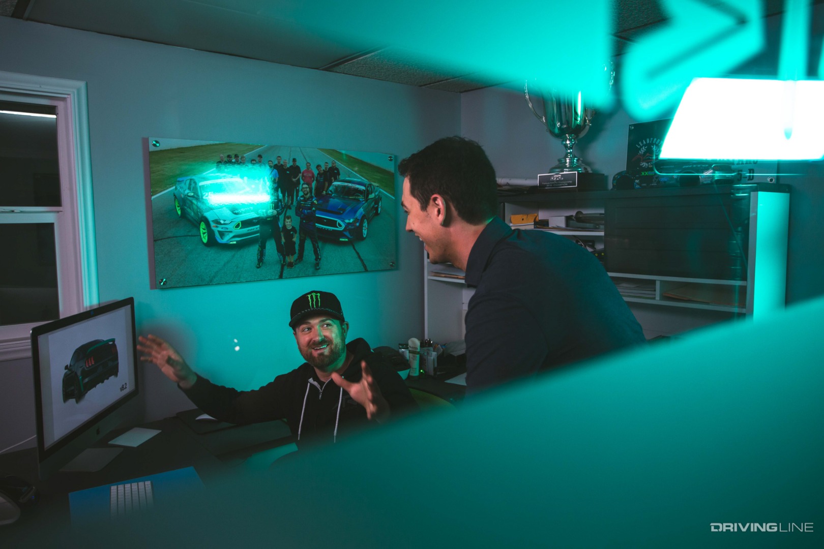 Vaughn Gittin Jr and Joey Logano collaborate on design for the RTR 2019 Mustang GT