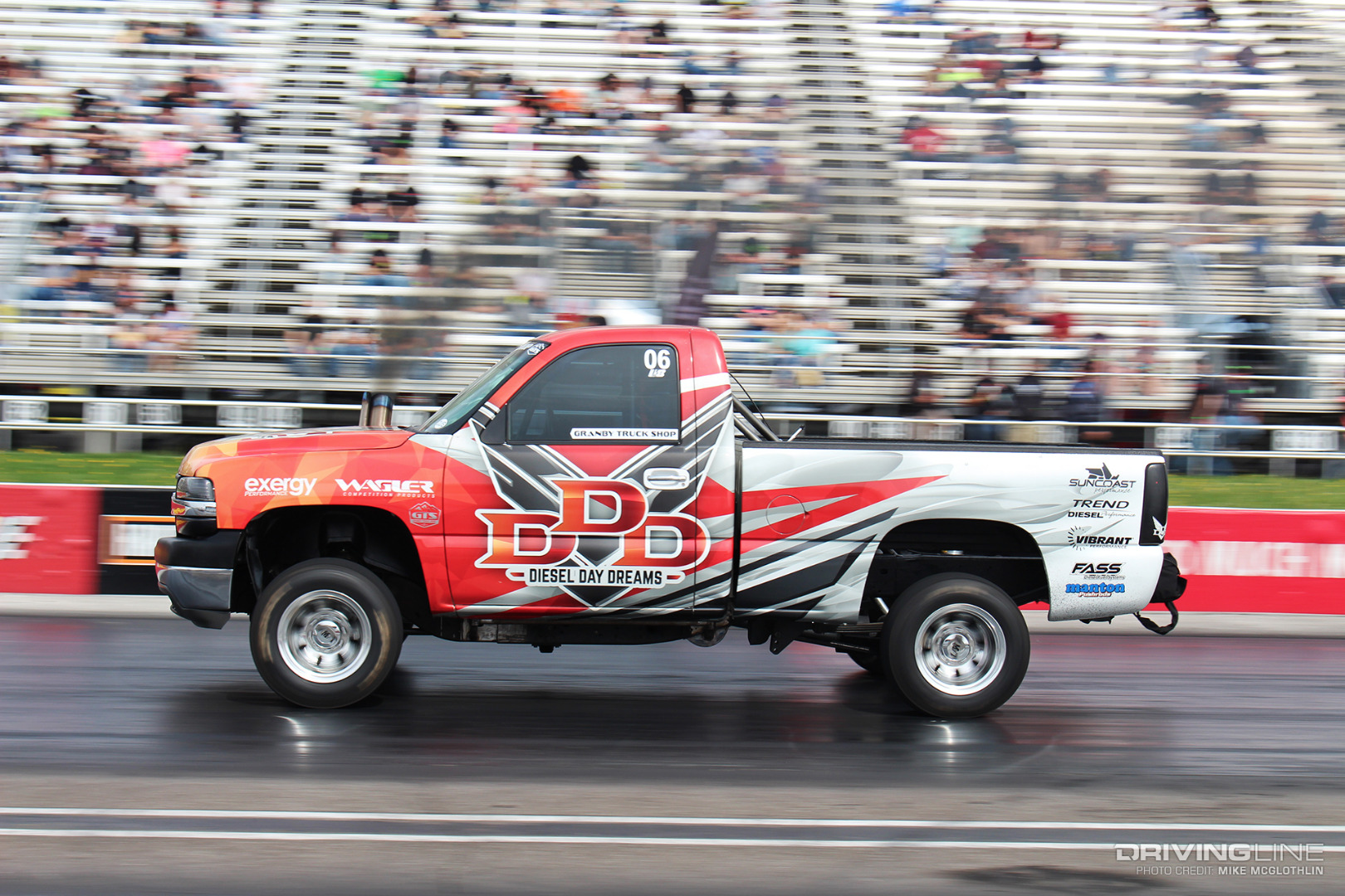 2001 Chevy Duramax 2500 Short Bed Drag Racing at UCC