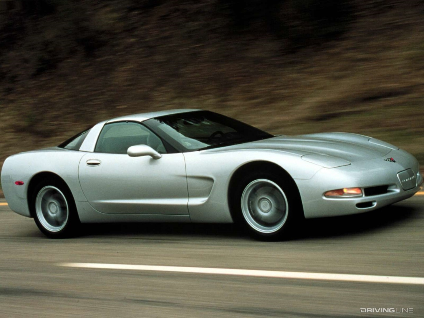 Silver C5 Corvette