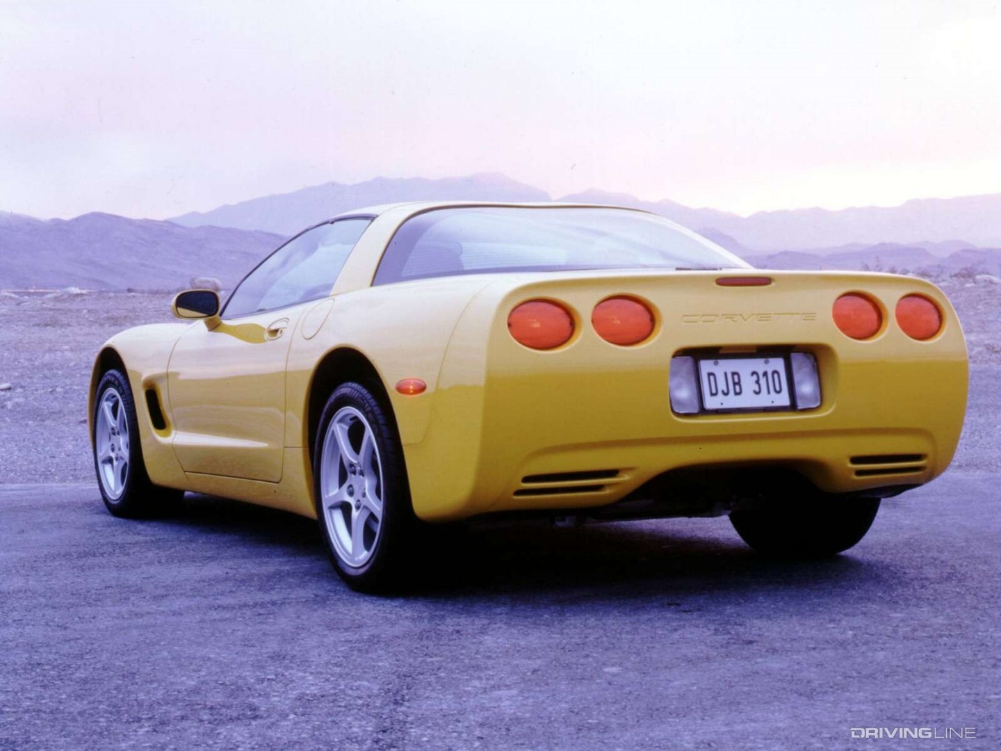 Yellow Chevrolet Corvette C5 Rear