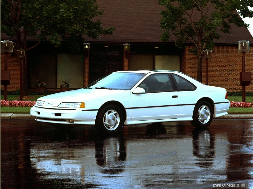 White Ford Thunderbird Super Coupe