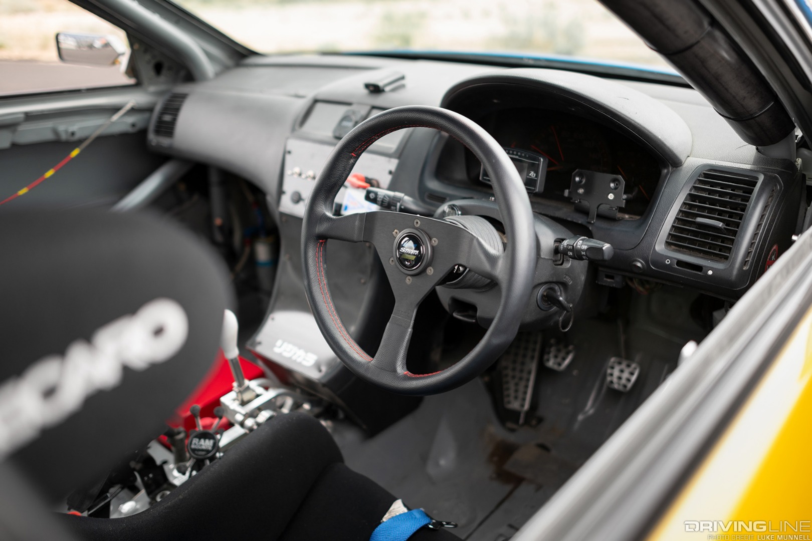 Spoon Sports Honda Accord Euro R interior steering wheel and dash