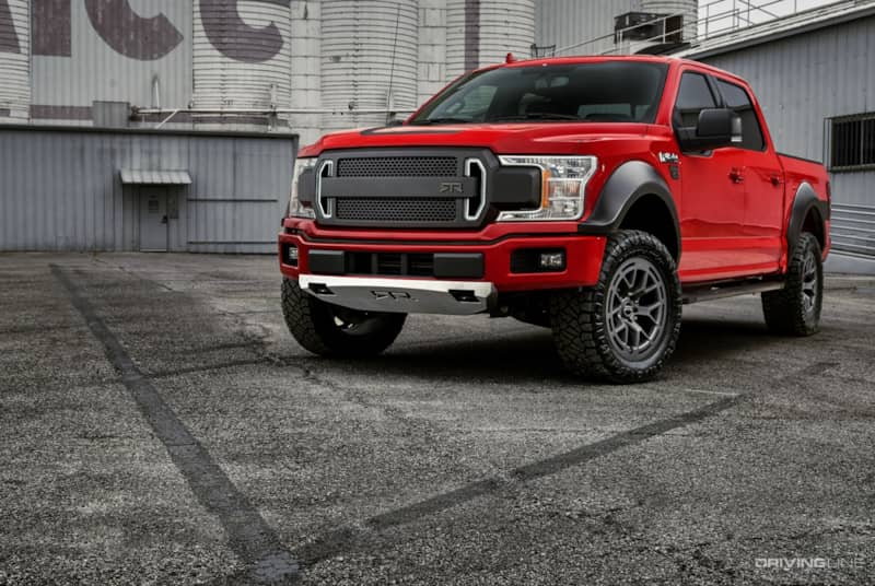 2019 RTR Ford F-150 Red front three-quarter angle