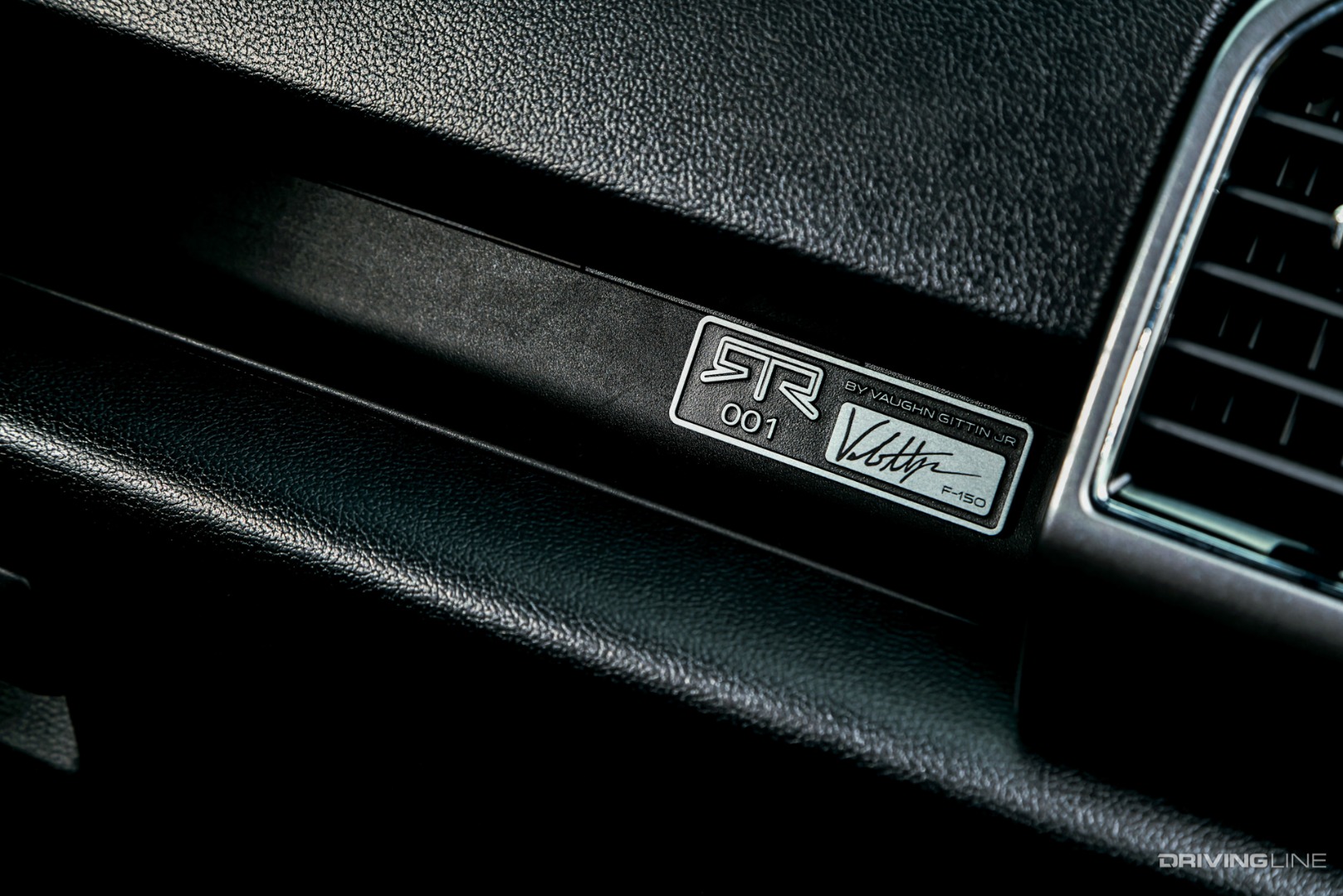 2019 RTR Ford F-150 Truck with serialized Vaughn Gittin Jr. Signature on Dashboard