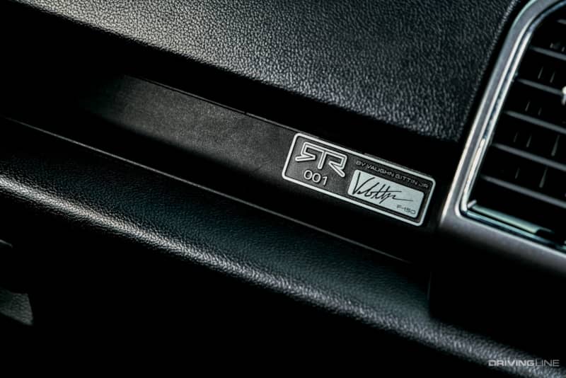 2019 RTR Ford F-150 Truck with serialized Vaughn Gittin Jr. Signature on Dashboard