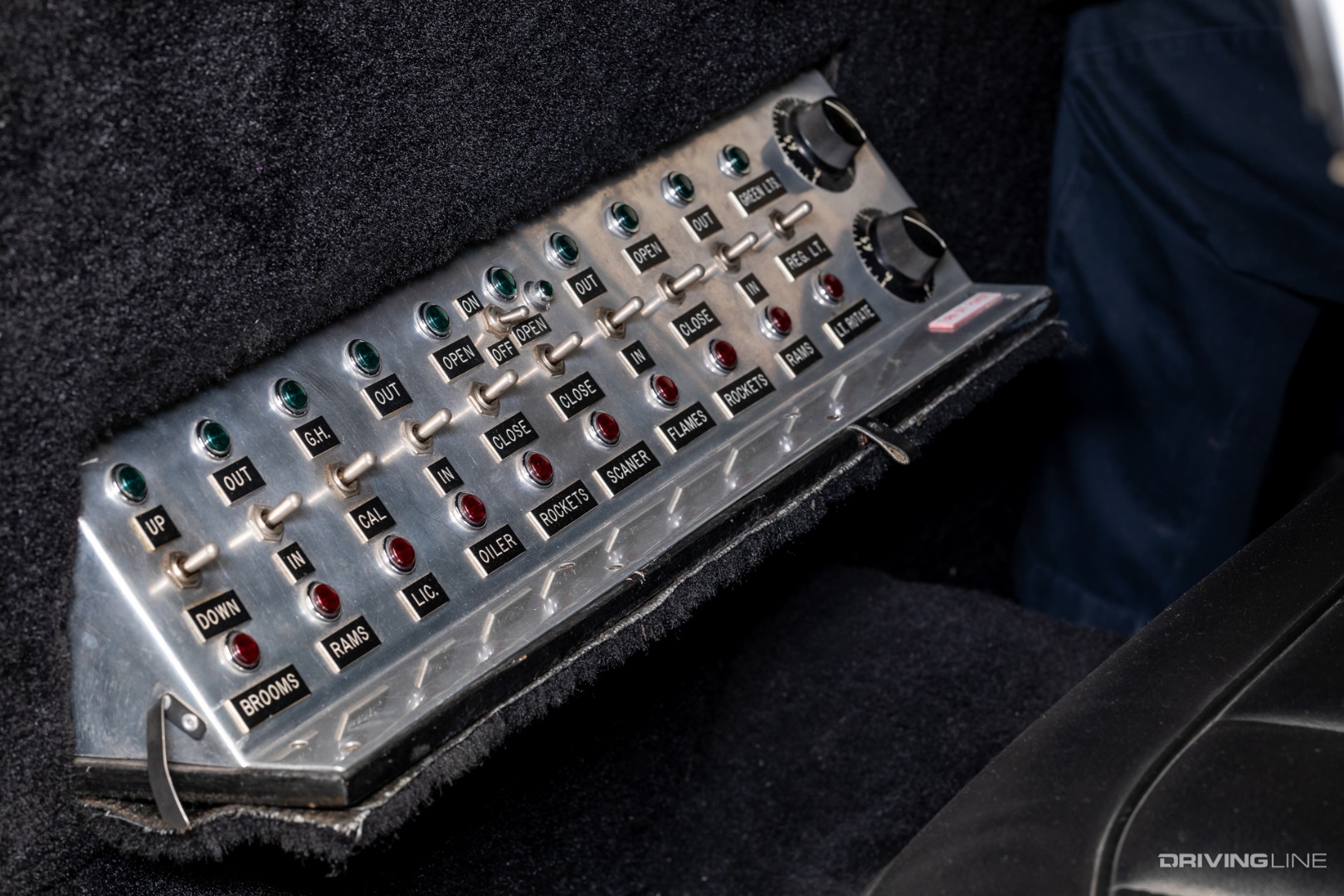 Black Beauty's Interior switches from the Green Hornet