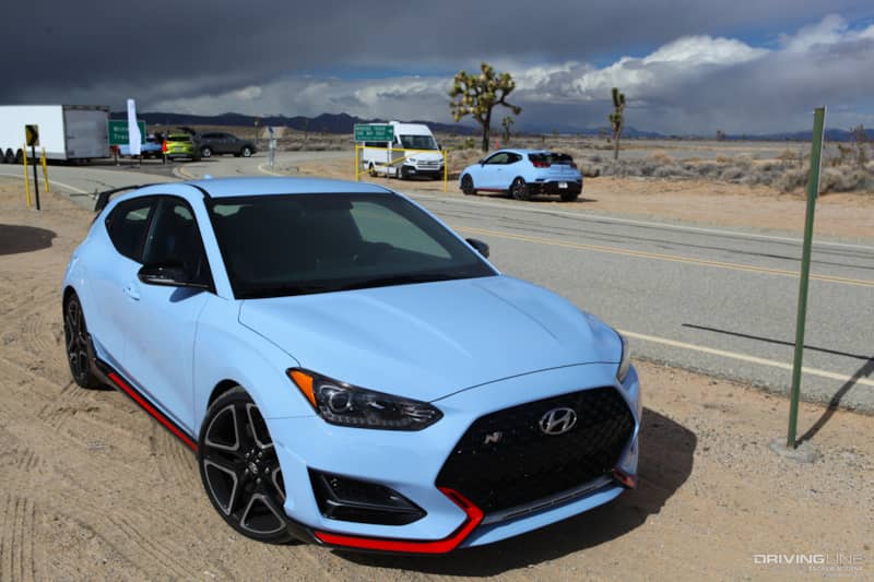 Hyundai Veloster N on the Side of the Road