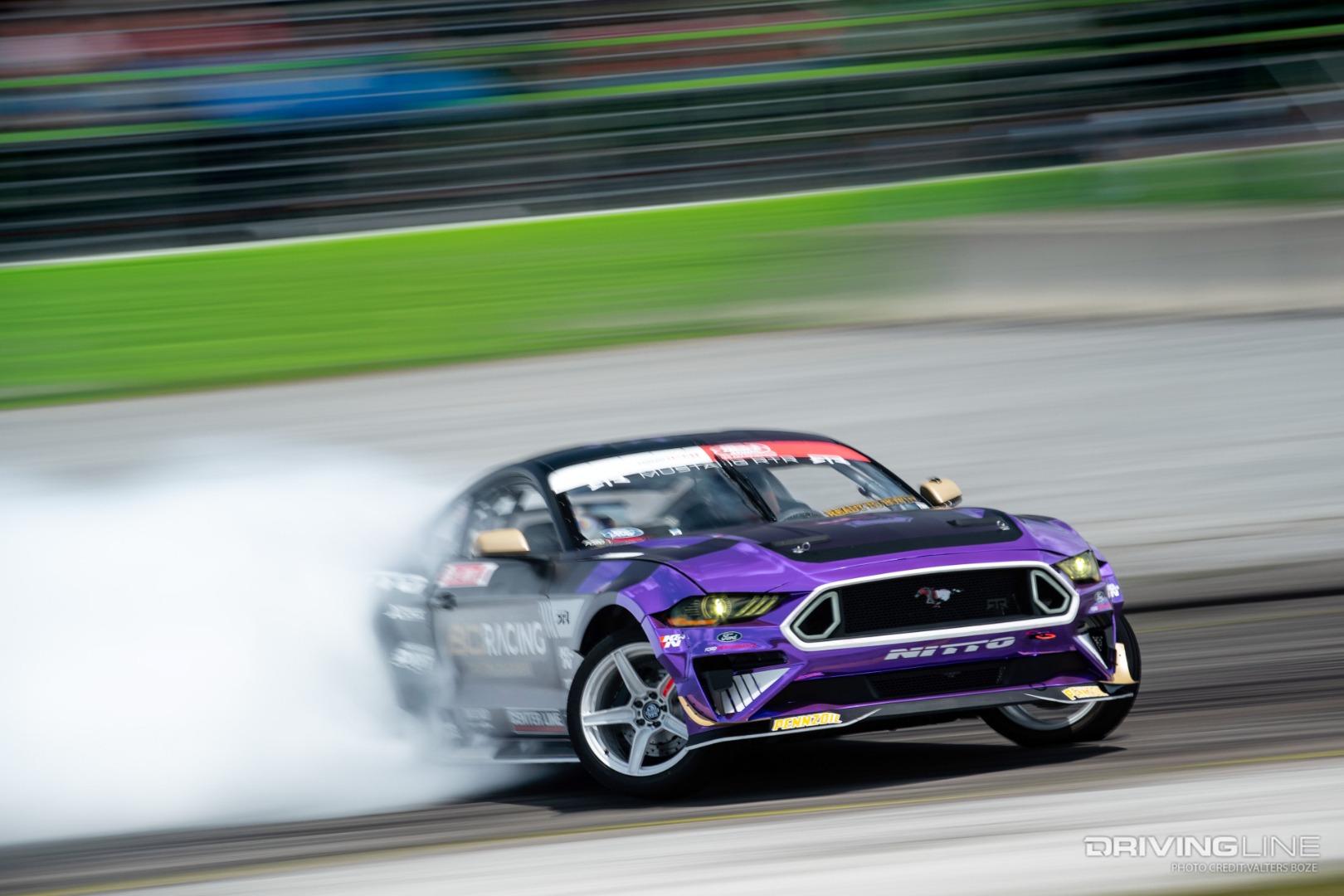 Chelsea Denofa qualifies in his Ford Mustang RTR